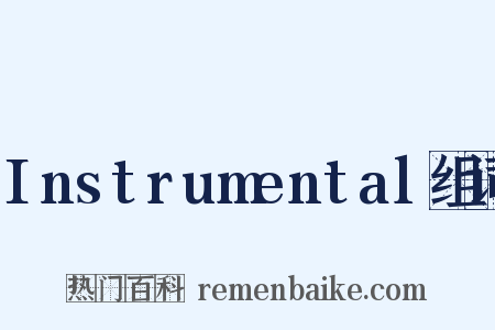 Instrumental组词是什么意思的图片